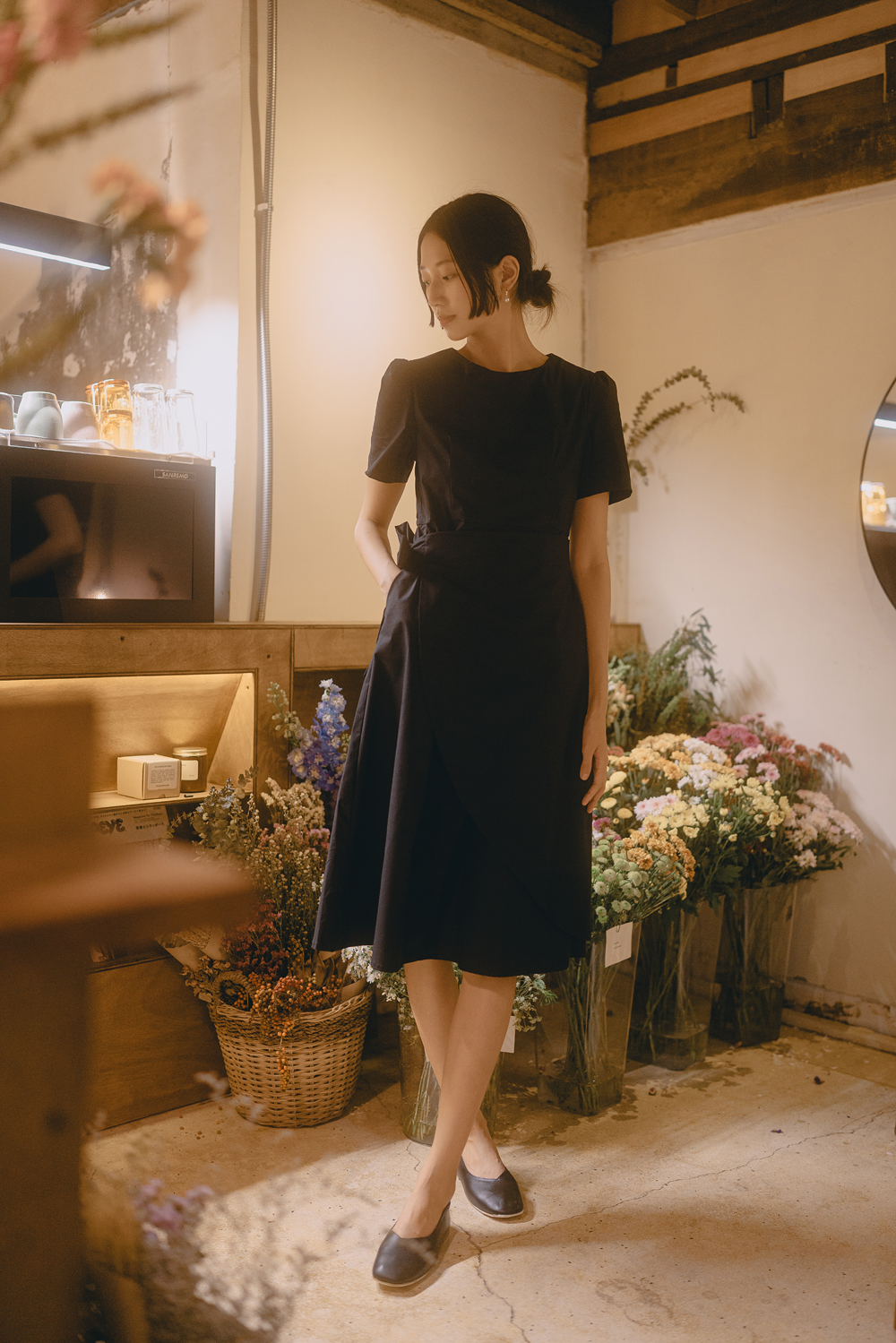 Hirang Dress in Black