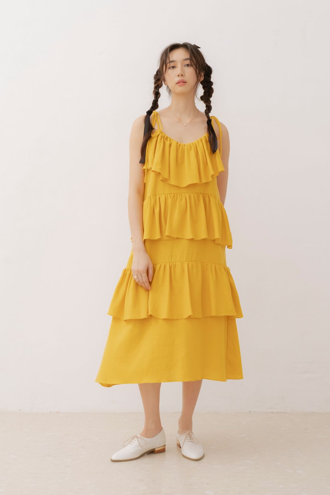 Laya Dress in Yellow (40% Off)
