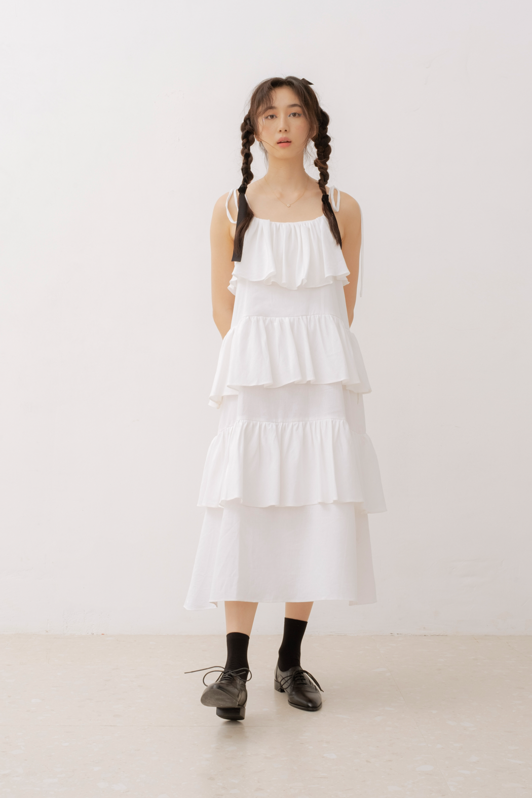 Laya Dress in White (50% OFF)